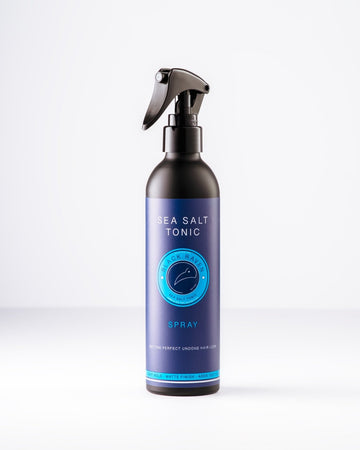Black Raven Sea Salt Tonic Spray. Creates effortless beachy waves with light hold and a matte finish.