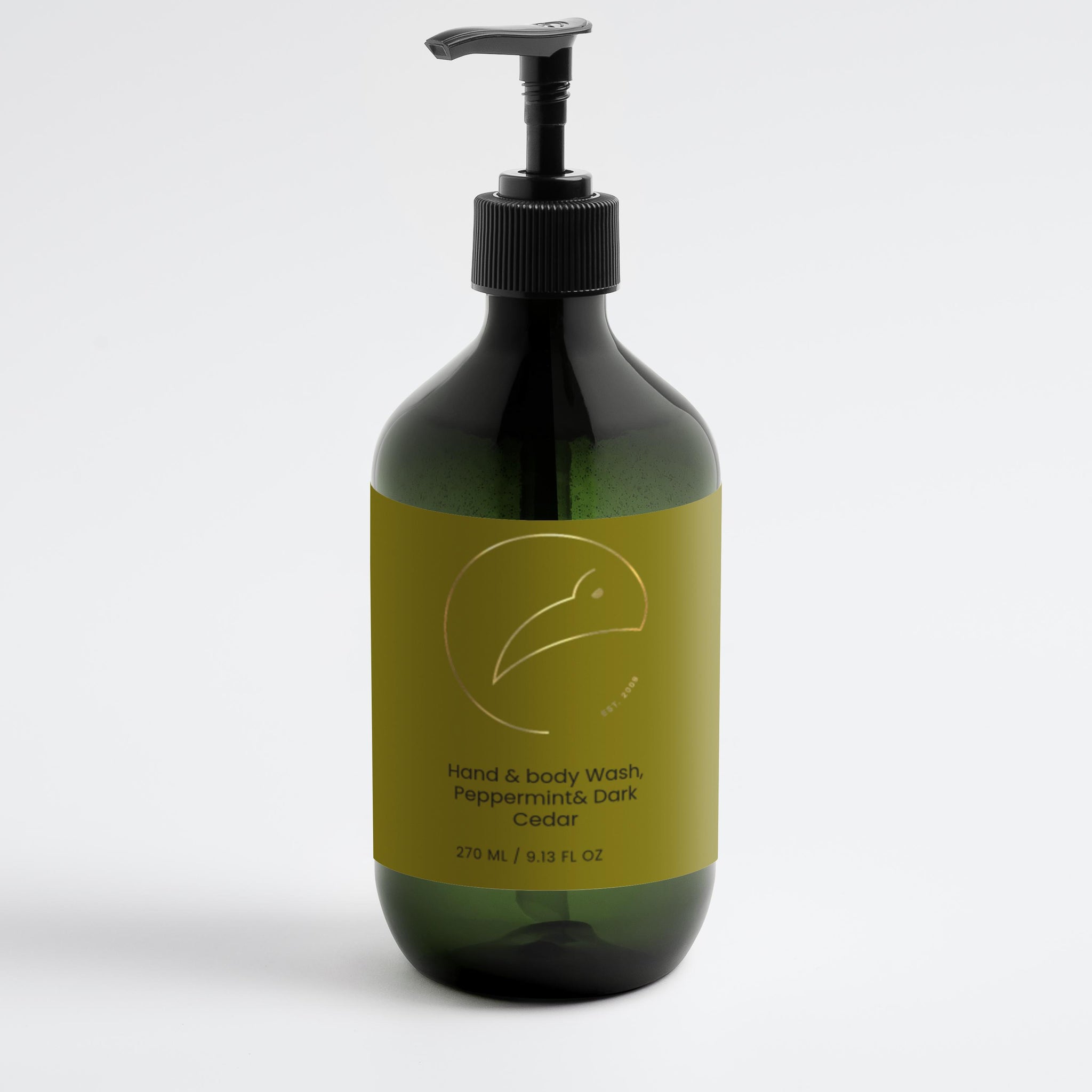 Hand & Body Wash, Peppermint & Dark Cedar