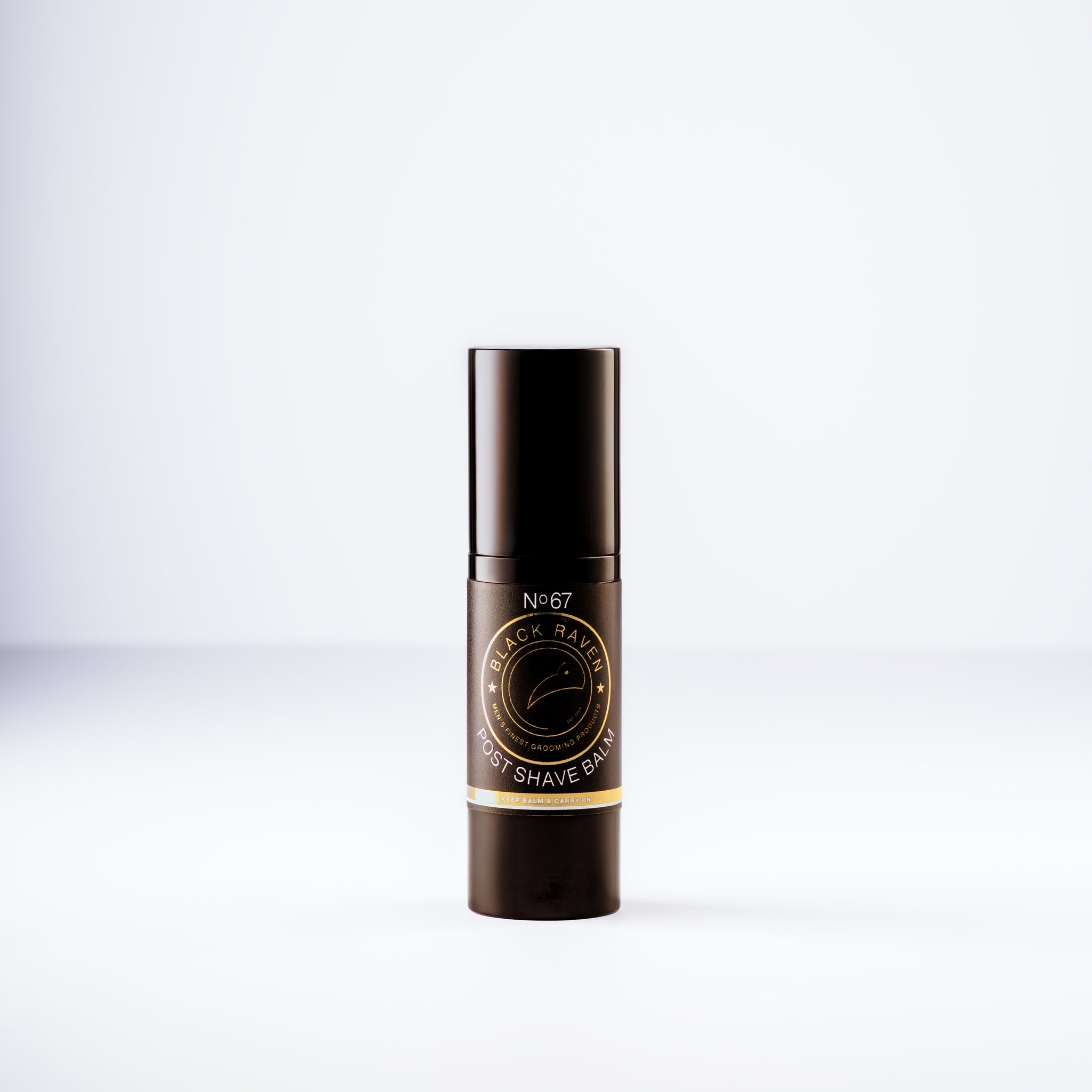 Black Raven No.67 Aftershave Balsem, alcohol-free aftershave balm for soothing post-shave skin care.
